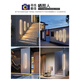 Grand View Garden (DGY) outdoor wall light minimalist outdoor strip light villa wall door super bright courtyard pillar 003U 9227-[Rainproof model] 9227-120cm-Neutral light