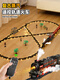 Children's electric remote control retro steam train toy track car set simulated rails Bridge-steam train [99*207cm] with 5 cars Remote control + electric - dual mode - gift box [charging version