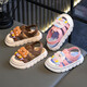 New children's slippers summer girls and boys slippery soft-soled cartoon baby slippers brown 24 inner length 15 cm