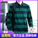 Jeep Spirit Jeep Jeep Jeep Jeep Camiseta de manga corta Summer Summer Tamaño grande Lapa de solapa informal