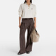 Brunello Cucinelli Logo羊绒绞花针织Polo衫式毛衣 P01083479 白色 XXS CN 155/80