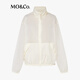 
MO/Co.[active series] Jacket 2025 autumn new product UPF50+ sun protection outdoor hooded jacket MBE3JKT025 cream yellow S /160