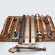 Yonghuan européen antique bronze porte en bois à grande poignée villa double porte rétro porte hand hôtel hôtel grand poignée monte à poignée 9889 honggu - longueur totale 420 mm