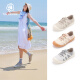 
Pansy hopes to enjoy Japanese imported German training shoes women's shoes spring new style one-legged comfortable shoes HD4224 beige 39