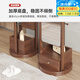 Ju Shangxiu Rotatable Dressing Spiegel Hanging Kleiderbügel integrierter Massivholzbeatmte mit Spiegelschubladenlagerregal Multifunktion
