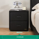 Quanyou Home Modern Simple Bedside Table Bedroom Leather Art Soft Bag Small Drawer Storage Storage Cabinet 332KD