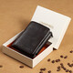 Yunfan (YUNFAN) C brand wallet men's vertical top layer cow I leather zipper change position large capacity short leather wallet CLQ3881BF oil leather brown color