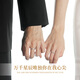 Chinese gold fugitive princess couple ring pair of proposal silver rings girl birthday gift girlfriend wife wedding anniversary promise bow ring Jingsuda