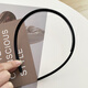 New fashion versatile headband for women, simple toothed anti-slip forehead broken hair press hair wash face thin headband hair accessories for women black