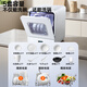 GORGENOX 5 sets of installation-free dishwashers desktop small hot air drying UV sterilization baby care fruit and vegetable washing household ultra-narrow dishwasher washable pot white