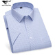 
Seven Wolfs 2025 summer middle-aged men's short-sleeved shirt for business professional formal wear without ironing quality cotton men's high-end shirt DX6624 43