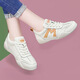 Zhedun (Zhedun) Frauenschuhe für Sommer Neue vielseitige Modesports-Frauen-Freizeitschuhe Ins Koreanische Version Leicht nicht rutschloser flacher Locked Little White Women's Schuhe NM-Q687 Gray 35