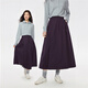 
Giordano big skirt for women with loose pleated pleated half-elastic waist A-line skirt for women 13465867