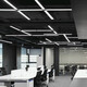 Deng Ling Office Chandelier LED Strip Light Shopping Mall Supermarket Office Building Flat Ceiling Live Room Light Black Frame Right Angle 120*20cm 48W White Light 10 Pack