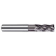 Qiyue 60-degree tungsten steel milling cutter 4-edge stainless steel special steel carbide end mill 304/316 flat blade extended coating high-performance tungsten steel milling cutter 10*D10*75L*30-4F