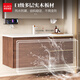 Gujia Home Badezimmerschrank mittelalterlicher Stil Keramik integriertes Becken Badezimmer Gesicht Waschbeckenschrank Kombination Waschbecken 6217