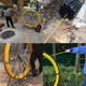 CLCEY玻璃钢穿线神器穿孔器光缆电缆穿管器电工穿线器引线器管道疏通器 12250米加钢丝带车架直径11mm