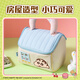 Deli Crayon Shin-Shin Dessert House Storage Bag High-value Large Capacity Large Open Pencil Bag Multi-function Stationery Storage Bag Blue LB653