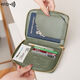 NEU 2025 Neues RFID Anti-Magnetic Passport Bag Reißverschluss Kurzreisepassclip Multifunktionslagertasche Braun