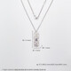 Beijing Gold Trading Center Co., Ltd. PT950 platinum crushed ice auspicious words necklace for women to get rich auspicious words pendant clavicle chain for girlfriend Mid-Autumn Festival gift about 6.53g