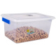 Huobet Gran caja de recién manteniendo caja rectangular Rectangular Registrador comercial de gran capacidad de gran capacidad con caja de almacenamiento de tapa 9902 Modelo sellado: 46*32*14.5cm