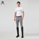 Marcel Bisset Spring y verano Menigrando a caballo para hombres Semi-Silicone Semi-Silicone sin deslizamiento Niños transpirables Barrios ecuestres para hombres 627/012/681 A-Gray (tecnología de piel de hielo, frescura de larga duración) 34 (2 pies 7)