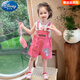Disney Girls Summer Kulomi Set 2025 Nouveau salopette à manches courtes pour enfants à la mode à la mode