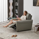 Zhihuashi First Class Zero-Back Wall Direct-Check Large Living Room Top-Level Cowhide Electric Function Sofa 12189 1-Seater Sofa