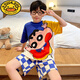 G.Duckkids Boy Pajamas Niños Summer Summer delgado algodón puro Traje de manga corta Niños de tamaño mediano de 12 años ropa de verano de moda DW-826 Little Amarillo Duck [algodón] 100 8 tamaños recomendados 90-100 cm de peso 2
