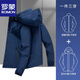 ROMON Jacket Men's Autumn and Winter Jacket Three-in-One Two-piece Set Detachable Outdoor Jacket Dark Blue XL
