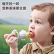 Baby food bite bag Fruit and Vegetable Silicone extrusion molar stick teether baby eating fruit supplementary utensils for home use blue without base 1 pack