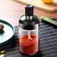 Baichao seasoning kitchen storage glass seasoning combination set household seasoning bottle seasoning bottle MSG salt shaker spoon lid integrated salt shaker seasoning label