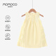 
Mamimaca MOMOCO Girls Summer Girls Dress Summer Gambling Cotton Dress Yellow 130