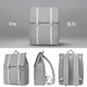 Mah Classic Color Computer Rucksack für Frauen pu matte schoolbag große Kapazität Ins trendige Männer Reisen Rucksack hellgrau
