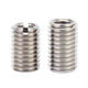 Thread protection sleeve stainless steel braces steel wire screw sleeve 303 self-tapping internal and external thread nut conversion sheath wire sleeve complete set M2m8-M12 inner M2.5 outer M4 length 4 (100 pieces) slotted
