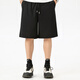 Jeep Spirit Jeep Shorts Herren Sommer schnell trocknen leichte kühle atmungsbezogene All-Match-Eis Silk Mesh Cropped Hosen Schwarz 4xl