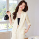 Zhenyi acetic acid suit women's jacket blue short summer thin 2024 temperament suit satin suit XN9766 black suit S