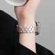 Aplicable a AppleWatch Apple Watch Strap de acero inoxidable Metal 10 cintura delgada Tres cuentas S8 IWatchs9 SE Summer Fashion [1343] Starlight 38/40/41 (S1-9/SE)