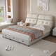 
Dudumeijia simple multifunctional leather bed multifunctional massage bed master bedroom 2m 1.8m leather art bed bedroom wedding bed large bed 9923