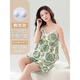 Hehui Sommer -Pyjama für Frauen mit Brustpolstern Ärmeloses Shorts Thin Sweet Girl Verstellbares Hosenträger Weste Home Clothing Set Yunduo Baumwolle: S9856 [Weste. mit Brustpolster] M [vorgeschlagen 80-100jin [Jin ist 0,5 kg]]]