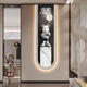 
Sanqihu modern light luxury living room perpetual calendar electronic wall clock violent bear clock porch wall hanging vertical strip decorative painting 14699 with digital display mute clock 70*210cmled lamp painting power bank remote control number