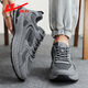 Huili official men's shoes sports dad shoes men 2025 new summer breathable mesh shoes men dark gray 44