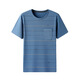 
Dad wears a cool summer ice silk cotton short-sleeved T-shirt for middle-aged and elderly people round neck real pocket tops middle-aged men's clothing 693 Navy Blue One size 165/S (recommended 110Jin [Jin equals 0.5 kg] or less)