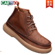 Cartelo automne et hiver en cuir authentique Martin Boots Men's Top Layer Cowhide Houghtable Soft Sole Cuir Cuir Chaussures Automne Boots rétro Retro Men Couleur Coffee Couleur positive 40