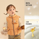 Balabala Children's Clothing Children's Down Vest Girls and Boys Jacket New 2025 Autumn and Winter Baby Top Clothes Warm Down Jacket Brown Crocodile-White Duck Down-85% Down 90 Filling Capacity 31g