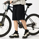 Jeep Spirit Jeep Shorts Herren Sommer schnell trocknen leichte kühle atmungsbezogene All-Match-Eis Silk Mesh Cropped Hosen Schwarz 4xl