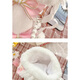 Xingxi crossbody bag Lolita rabbit plush shoulder bag girl cute children's bag soft girl cartoon doll backpack gift pink rabbit