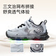 Tyranis new autumn and winter children's running shoes for boys and girls, non-slip luminous sports shoes, kindergarten controllable switch flashing shoes, gray autumn mesh 28, suitable for feet 17.0cm long