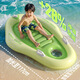 Chishe inflatable boat, kayak, children's floating water play swimming ring, swimming pool, small kayak with handle, inflatable floating board, surfboard - voyage green (specially thickened/self-inflated), length 117cm/width 75.5cm (load capacity 80Jin Jin is equal to within 0.5kg)