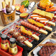 Mini Kitchen Children's House Playing Simulation Kitchen Toys Cooking BBQ Grill Skewers Toys Gifts for Boys and Girls Lighting BBQ Grill 25-piece Set [with Spray] Children's Day Gifts 618 Double Eleven Double Twelve